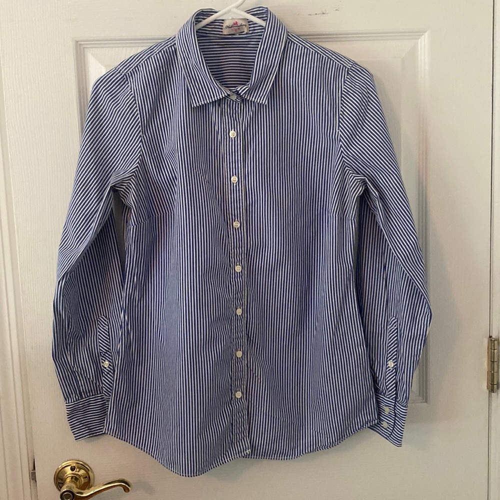 J. Crew Haberdashery Shirt in Pin Stripe Size Small